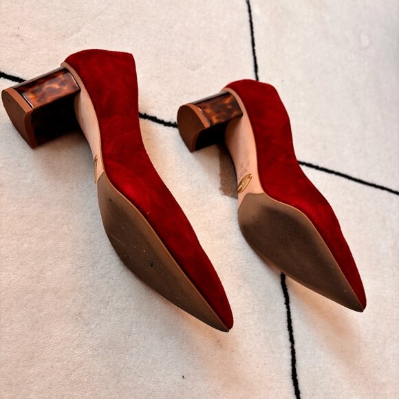 Sarah Flint Perfect Emma, Merlot Suede, IT 36-US 6 - Picture 4 of 5